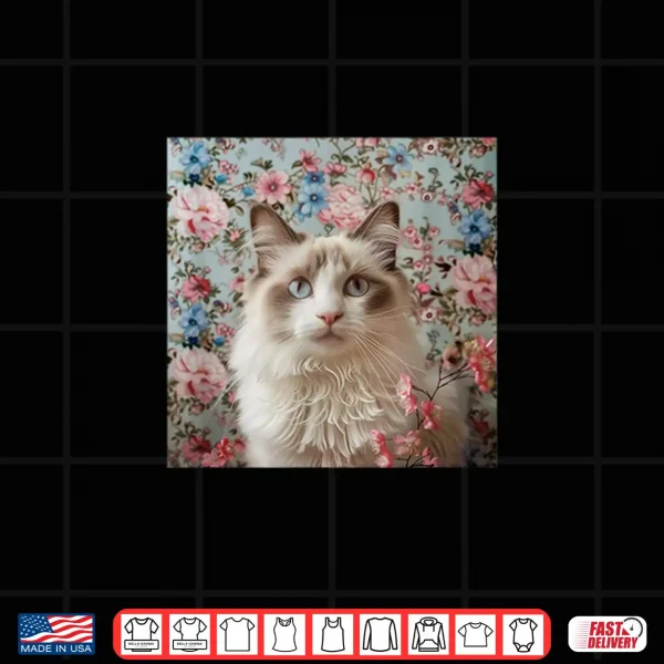 Design Ragdoll cat Cottagecore Shirt