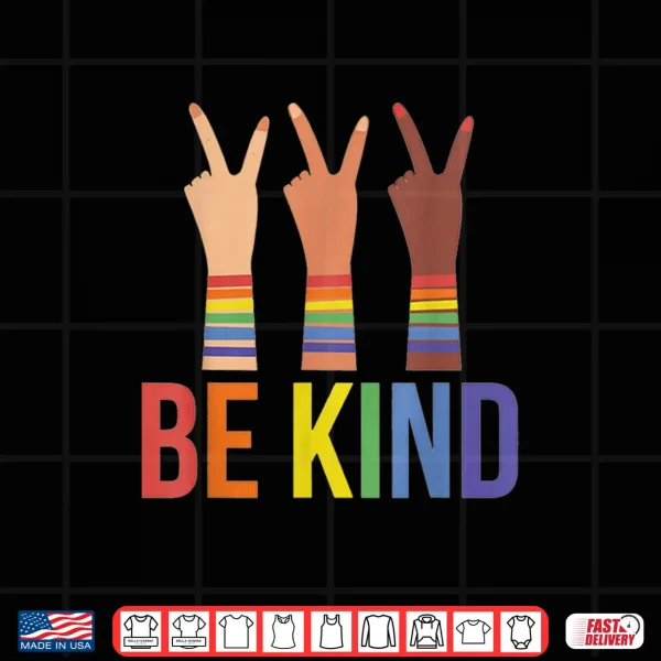 Rainbow Pride Be Kind Toddler Kids Lgbtq+ Inclusivity Shirt 4 Design Rainbow Pride Be Kind Toddler Kids LGBTQ Inclusivity Shirt