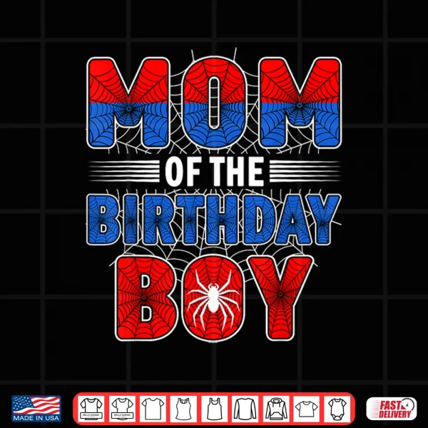 Design Relative Of The Birthday Person Spider Web Birthday Party Shirt