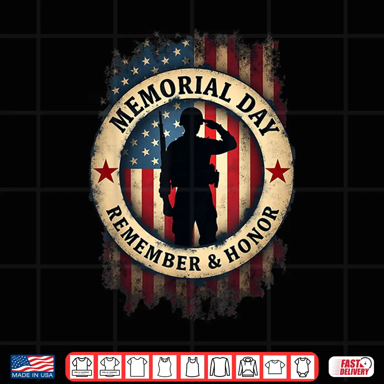 Remember & Honor Partiotic Veterans Memorial Day Shirt Remember & Honor Partiotic Veterans Memorial Day Shirt
