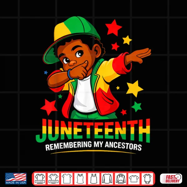 Design Remembering My Ancestors Juneteenth African American Boys Shirt