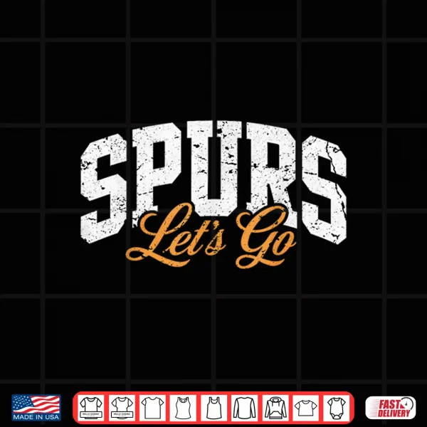 Design Retro Design Vintage Spurs Tee Shirt