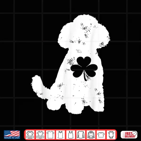 Design Retro Poodle shirt St Patricks Day Shamrock Poodle Shirt