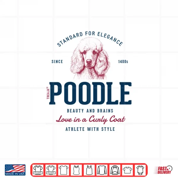 Design Retro Styled Vintage Poodle Shirt