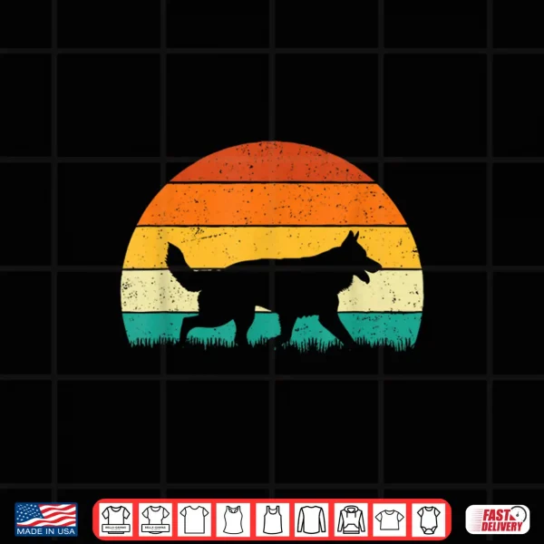 Design Retro Vintage German Shepherd Dog Lover Pet Trainer Shirt