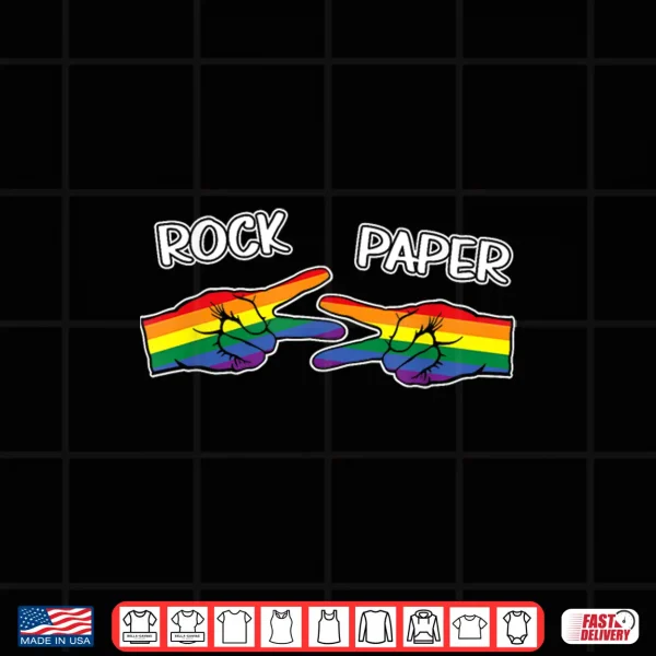 Design Rock Paper Scissors LGBTQ Pride Month Shirt
