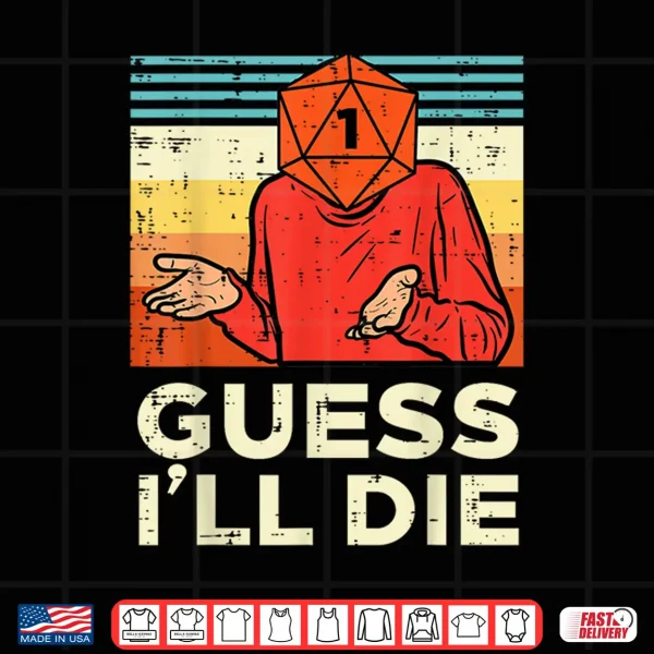 Rpg Gamer 1 Guess Ill Die Retro Men Boys Kids Youth Shirt 4 Design Rpg Gamer 1 Guess Ill Die Retro Men Boys Kids Youth Shirt