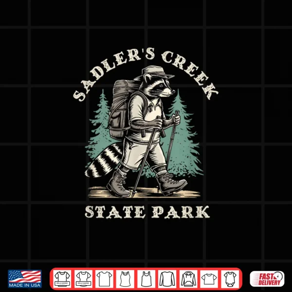 Design Sadlers Creek State Park South Carolina Hiking Trail Raccoon Shirt