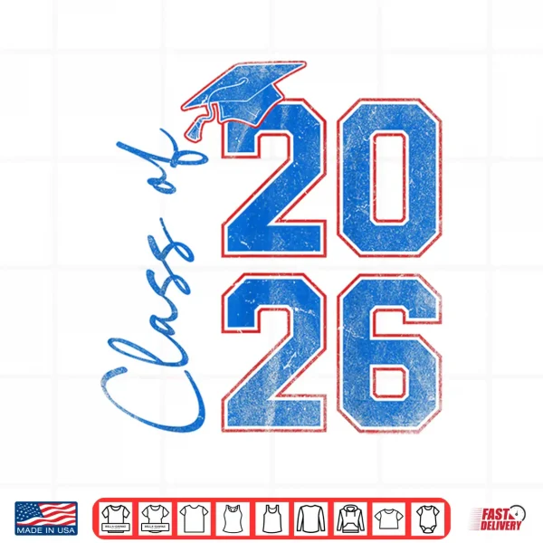 Design Senior 2026 Class Of 2026 Graduation 2026 Graduate Shirt