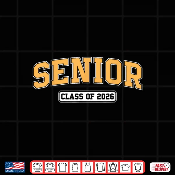 Design Senior Class Of 2026 Graduate Student Varsity Graduation Shirt