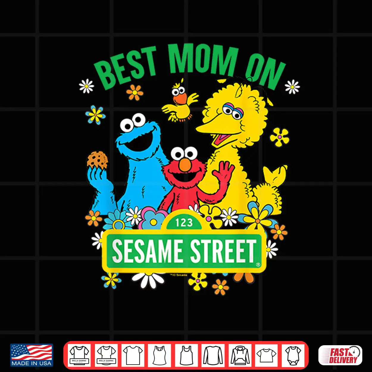 Sesame Street Mother’S Day Best Mom On Sesame Street Shirt Sesame Street Mother’S Day Best Mom On Sesame Street Shirt