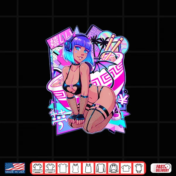 Design Sexy Anime Girl Japanese Sexy Demon Girl Cosplay Shirt