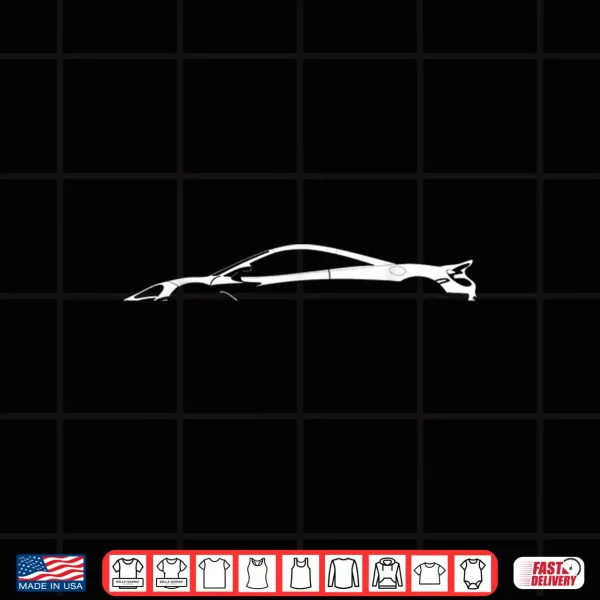 Design Sleek Sports Car Silhouette Design Shirt