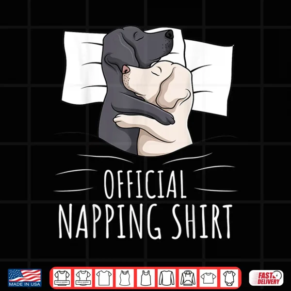 Design Sleeping Labrador Retriever Lab Dog Official Napping Shirt