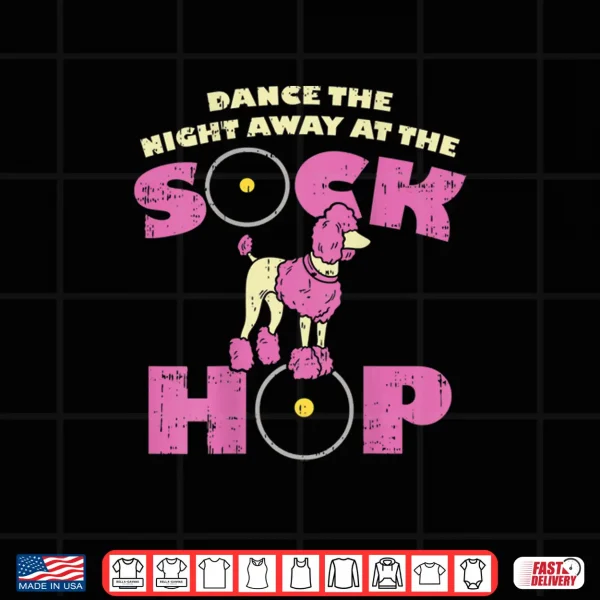 Design Sock Hop Party Attire 50s Pink Poodle Shirt