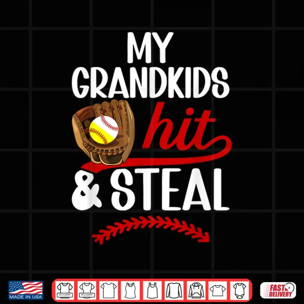 Design Softball Baseball Grandma Funny Baseball Softball Grandma Shirt