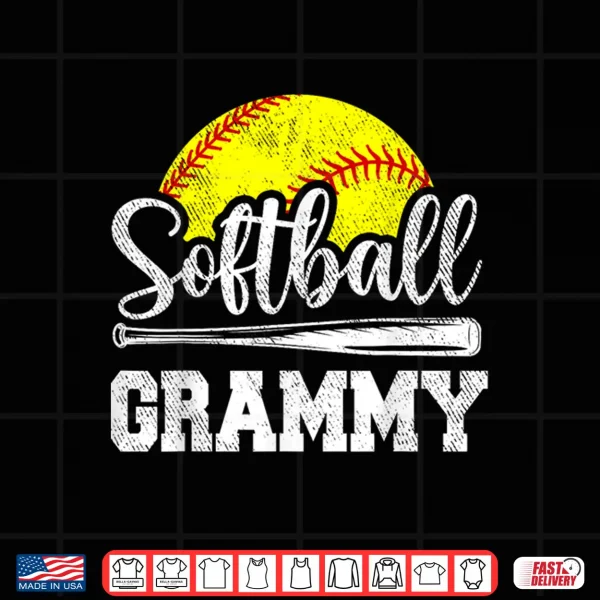 Design Softball Grammy Softball Player Game Day Mothers Day Gift Shirt 1