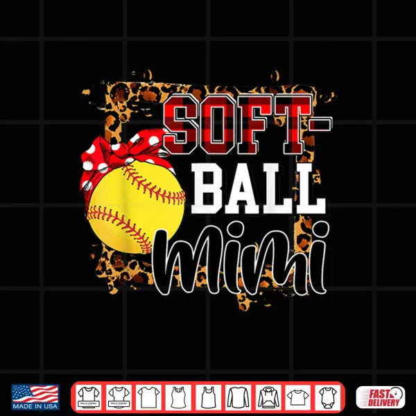 Design Softball Mimi Leopard Softball Mimi Shirt