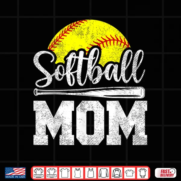 Design Softball Mom Softball Player Game Day Mothers Day Gift Shirt