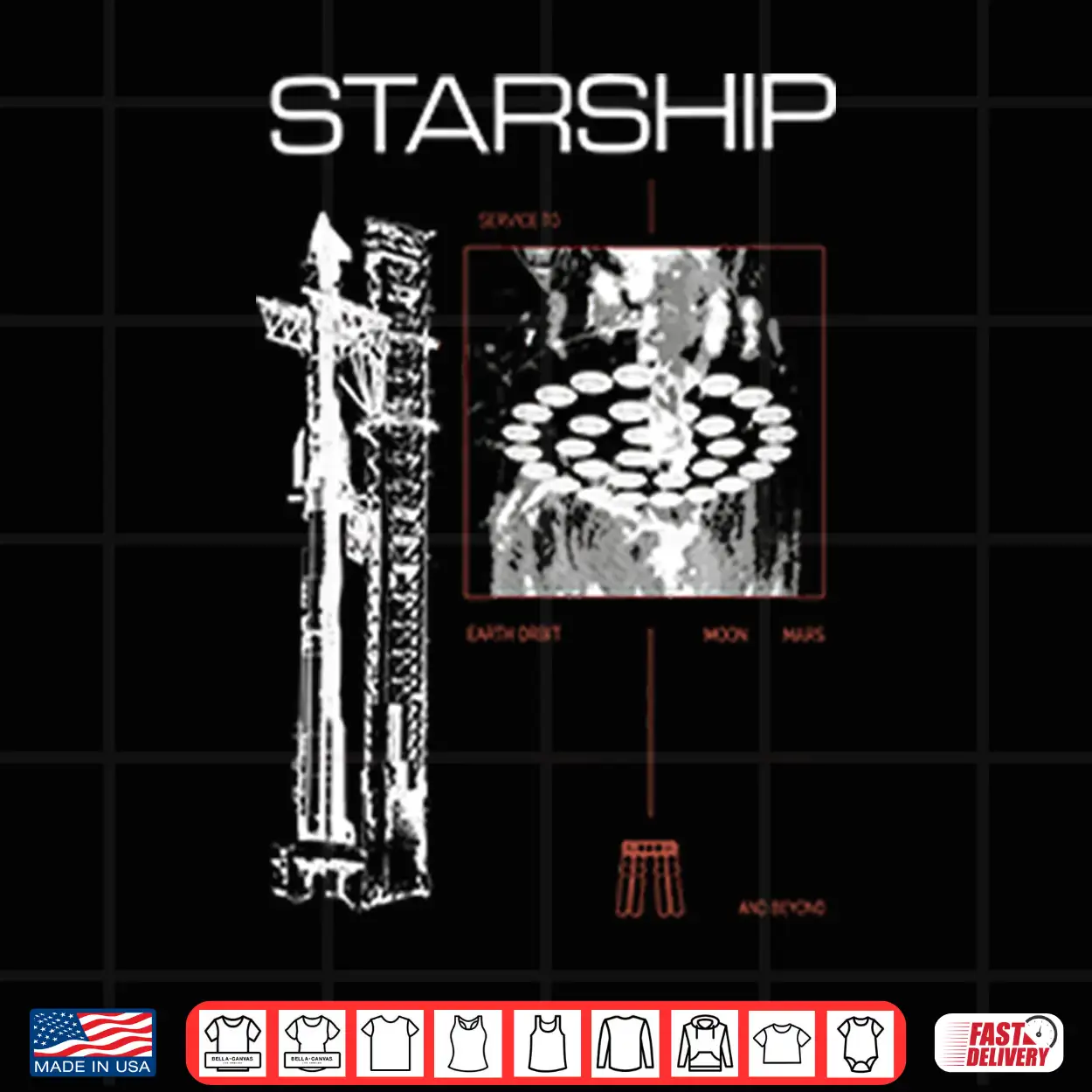 Spacex Starship Shirt Spacex Starship Shirt