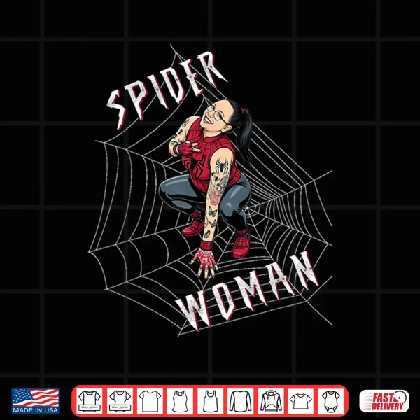 Design Spider Woman Funny Superhero T Spiderweb Shirt