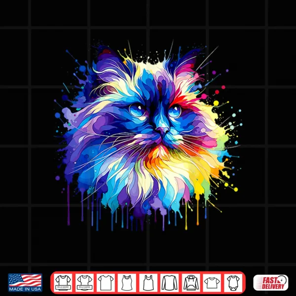 Design Splash Art Ragdoll Cat Ragdolls Puppy Cats Shirt