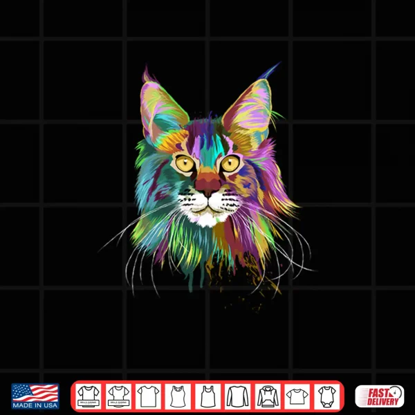 Design Splash Maine Coon Cat Shirt