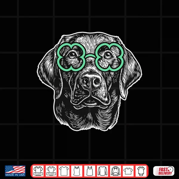 Design St. Patricks Day Labrador Retriever Cute St Paddys Day Dog Shirt