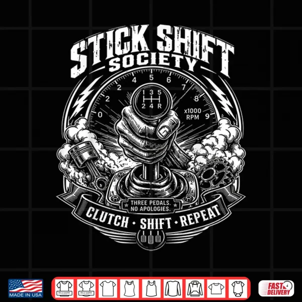 Design Stick Shift Manual Gear Driver Shirt