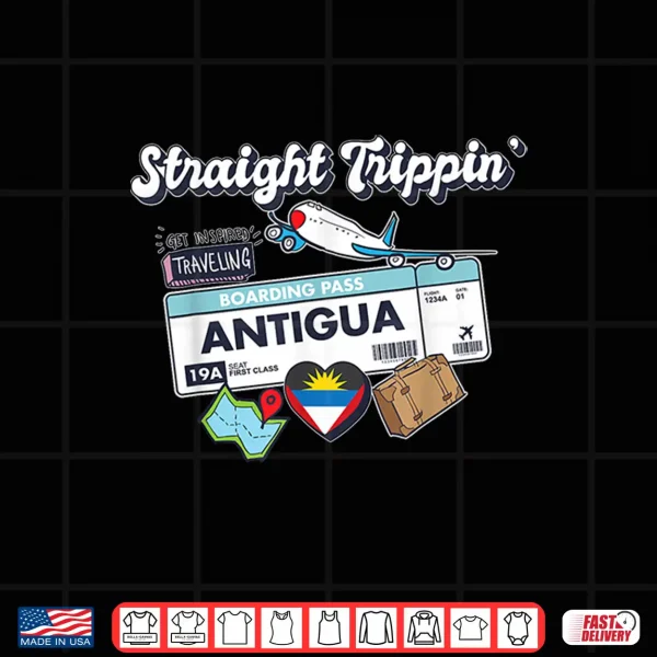 Design Straight Trippin Antigua Vacation Tour Travel Trip Matching Shirt