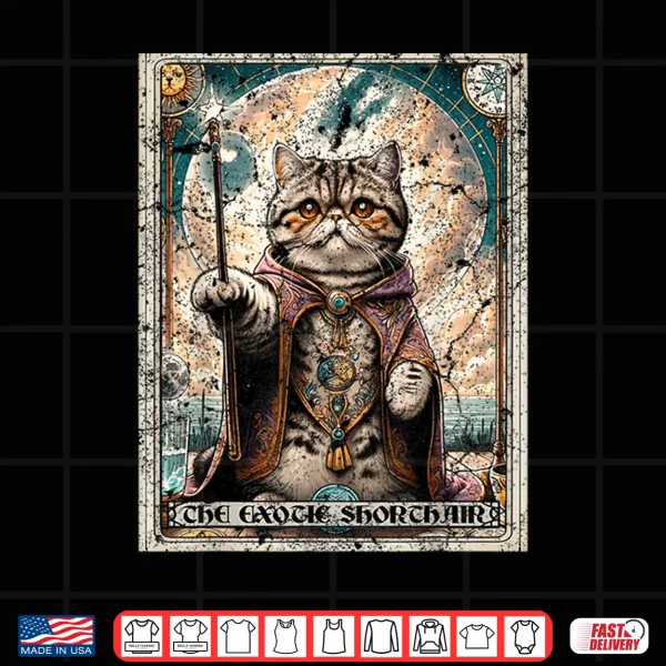 Design Tarot Card Exotic Shorthair Cat Shirt