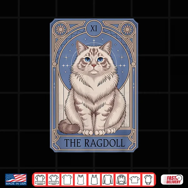 Design Tarot Card Ragdoll Cat Mysterious Cat Shirt