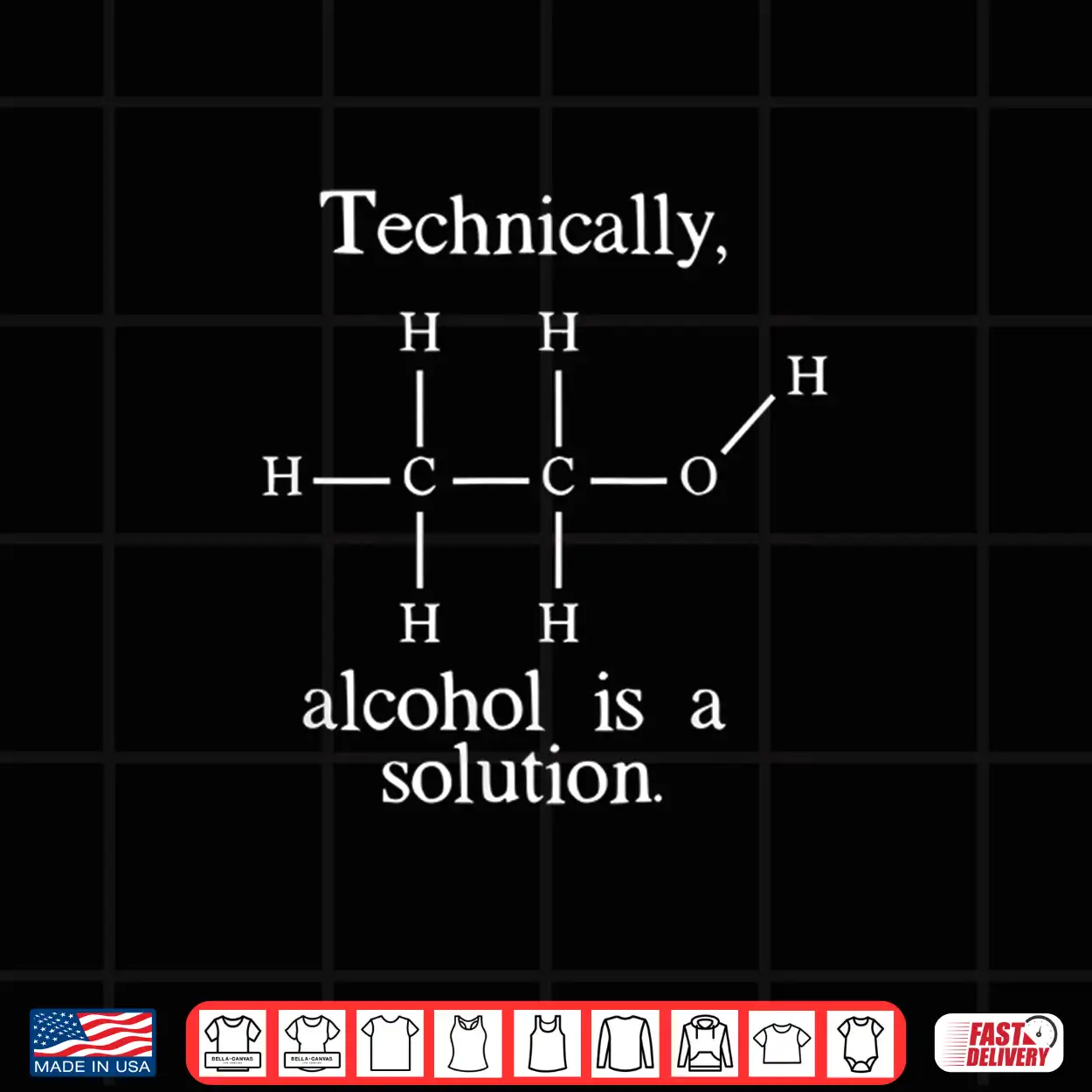 Technically Alcohol Is A Solution Funny Nerd Craft Beer Shirt Technically Alcohol Is A Solution Funny Nerd Craft Beer Shirt
