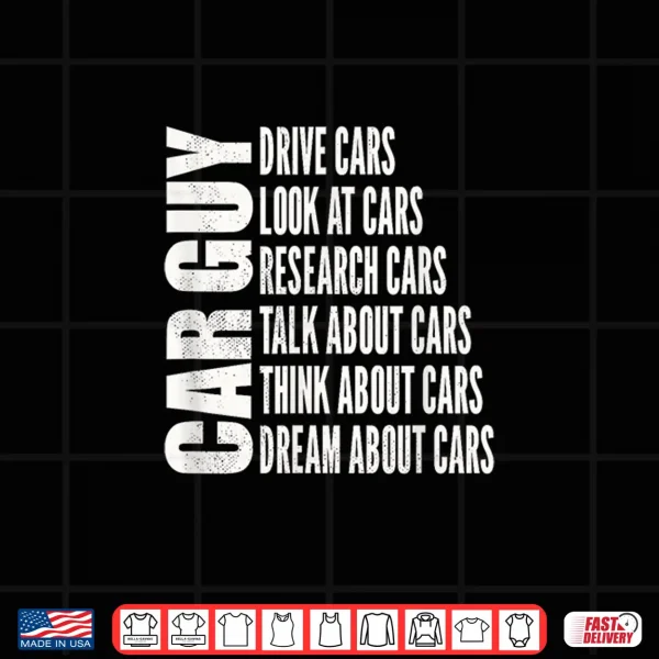 Design Things I Do In My Spare Time Car Enthusiast Funny Car Guy Shirt