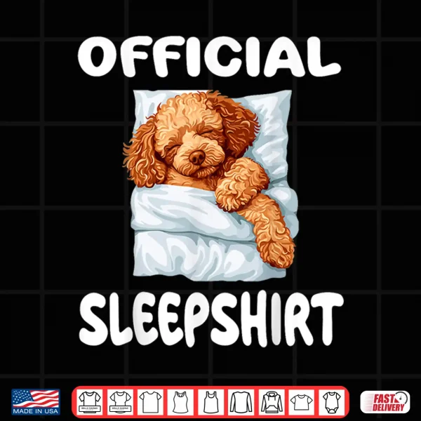 Design Toy Poodle Dog Official Sleepshirt Pajamas Nightgown Shirt