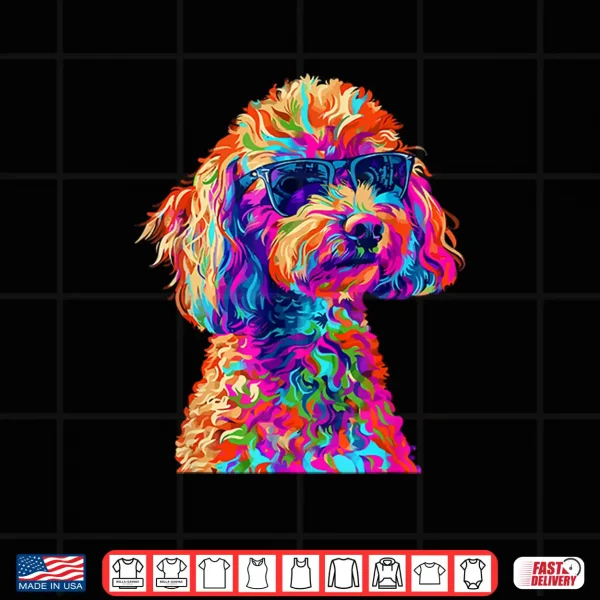 Design Toy Poodle Lovers Design Pop Art Funny Toy Poodle Dog Shirt