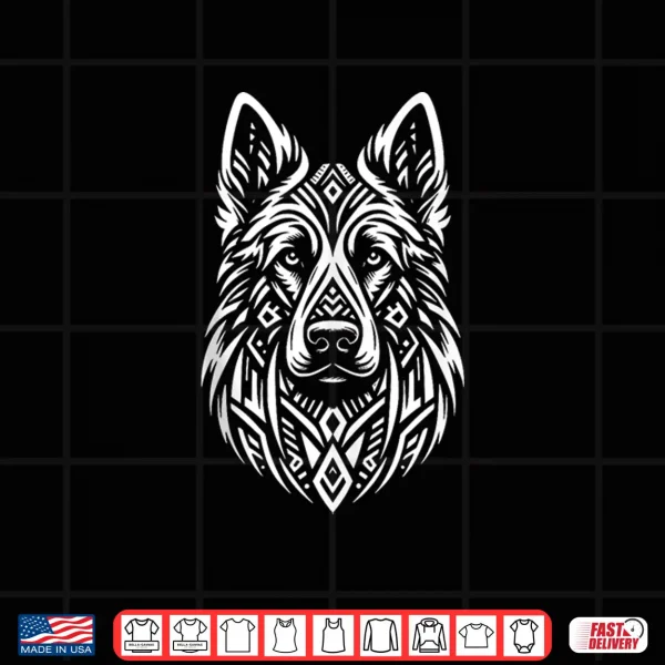 Design Tribal German Shepherd Dog Breed Shirt