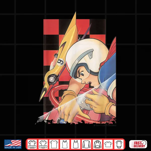 Design US Speed Racer Checkered Red 01 Shirt