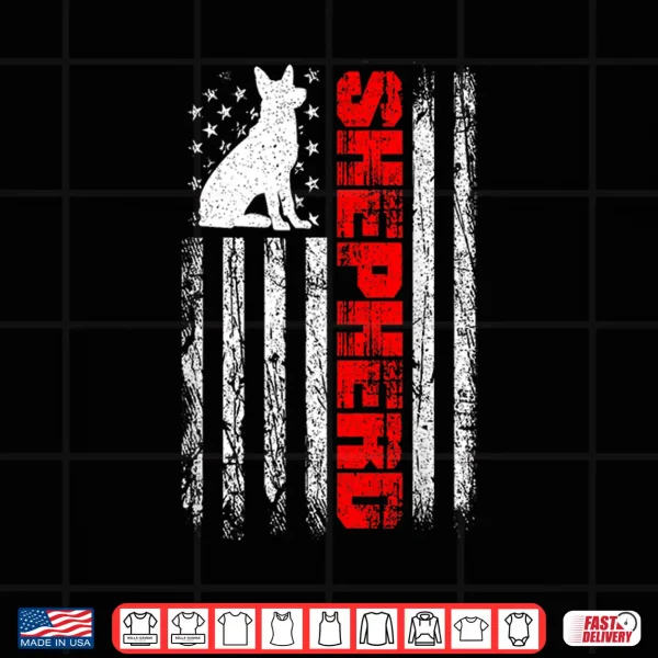 Design USA Flag German Shepherd Dog Dog Lover German Shepherd Shirt