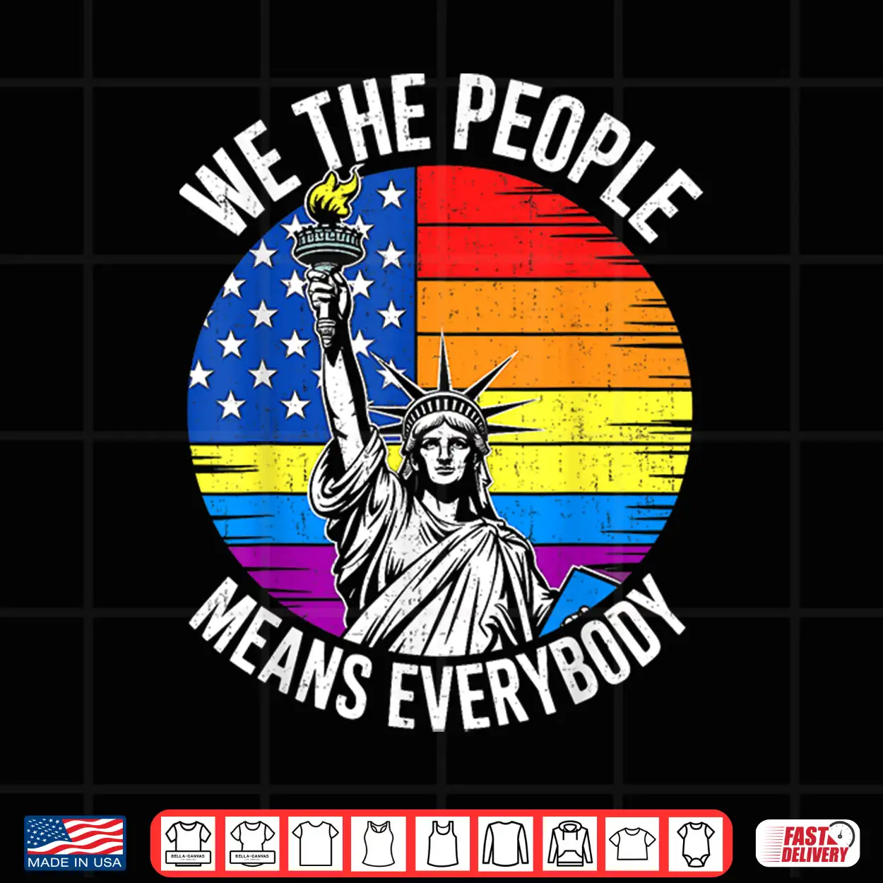 Usa Lgbtq Equality We The People Means Everyone Pride Shirt Usa Lgbtq Equality We The People Means Everyone Pride Shirt