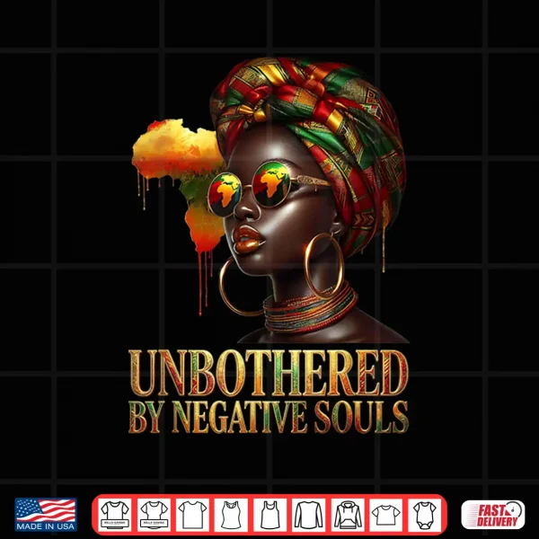Design Unbothered Melanin Queen Black Woman Pride Strong Shirt