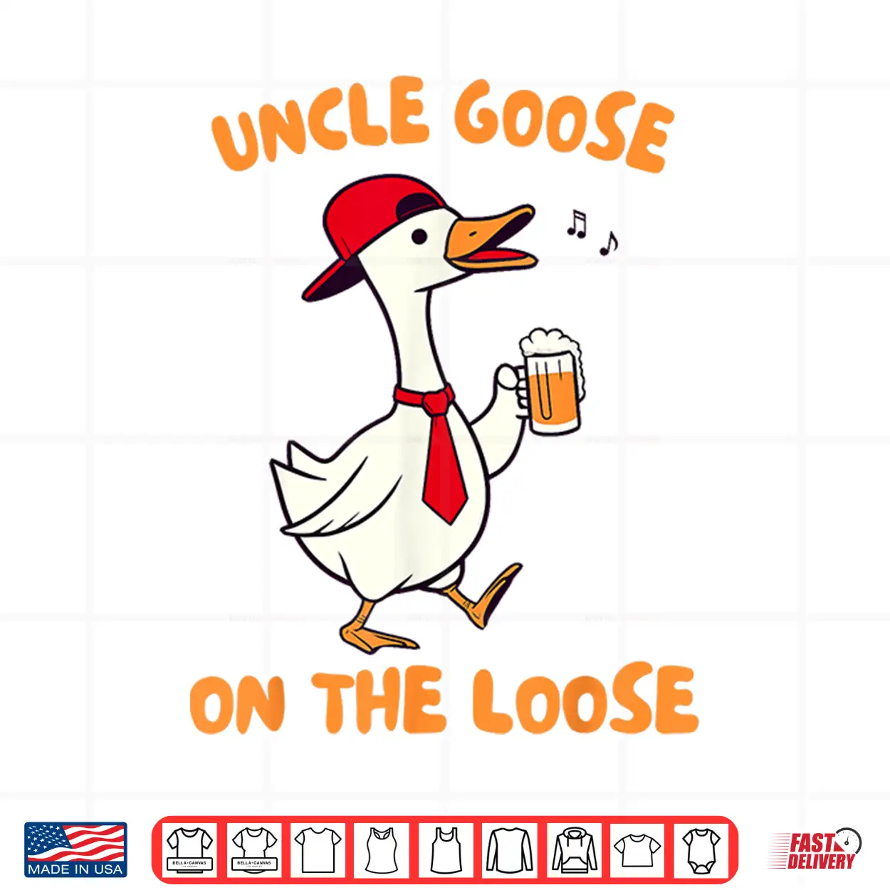 Uncle Goose On The Loose Silly Goose Beer Drinking Uncle Shirt Uncle Goose On The Loose Silly Goose Beer Drinking Uncle Shirt