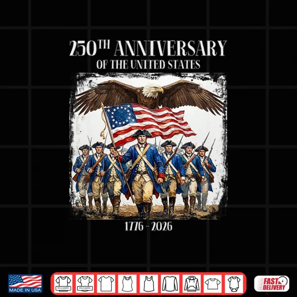 Design United States 250th Anniversary Revolutionary War 1776 2026 Premium Tri Blend Shirt 1