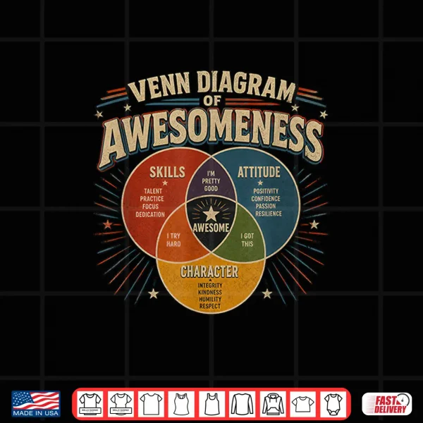 Design Venn Diagram of Awesomeness Shirt