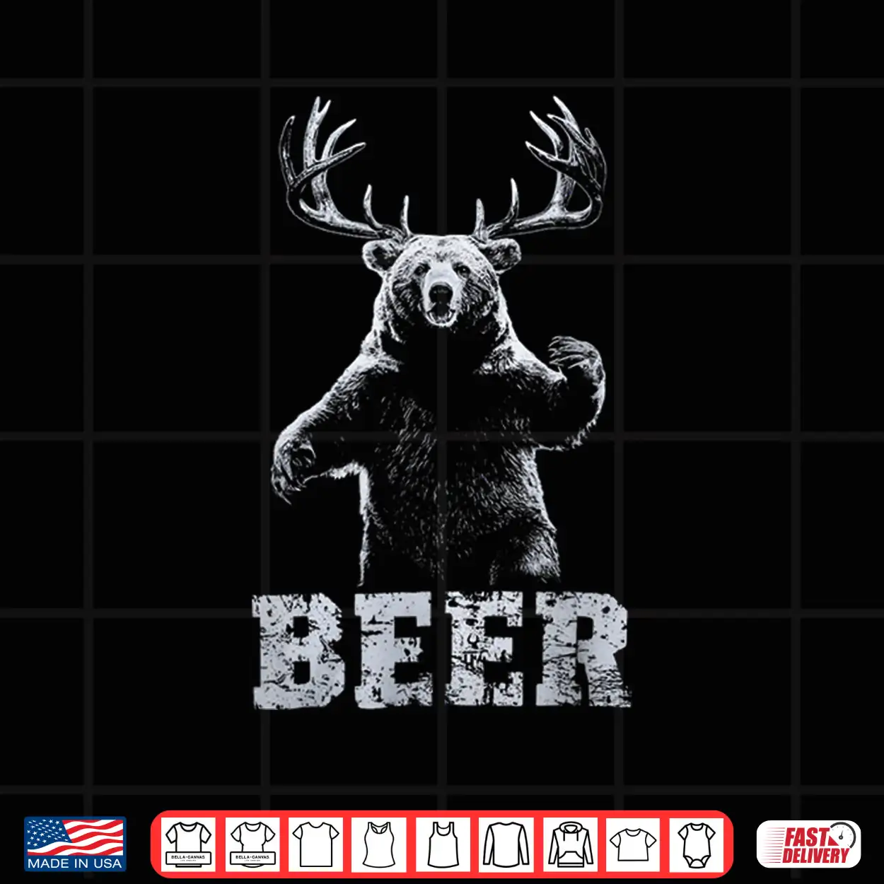 Vintage Bear Deer Hunter Funny Beer Drinker And Hunting Shirt Vintage Bear Deer Hunter Funny Beer Drinker And Hunting Shirt