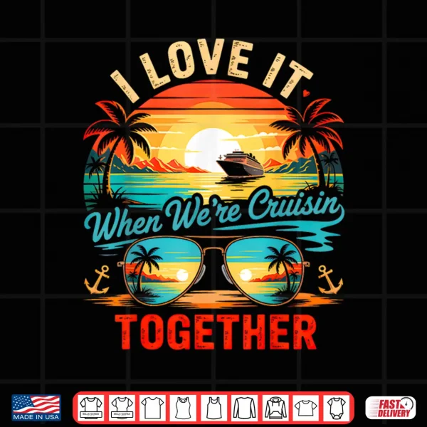 Design Vintage Cruise Squad 2026 Friends Family Couples Matching Shirt