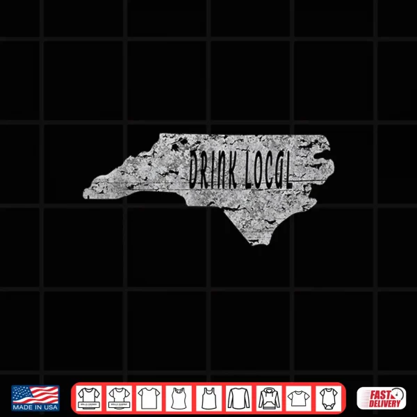 Design Vintage Drink local craft beer North Carolina Shirt