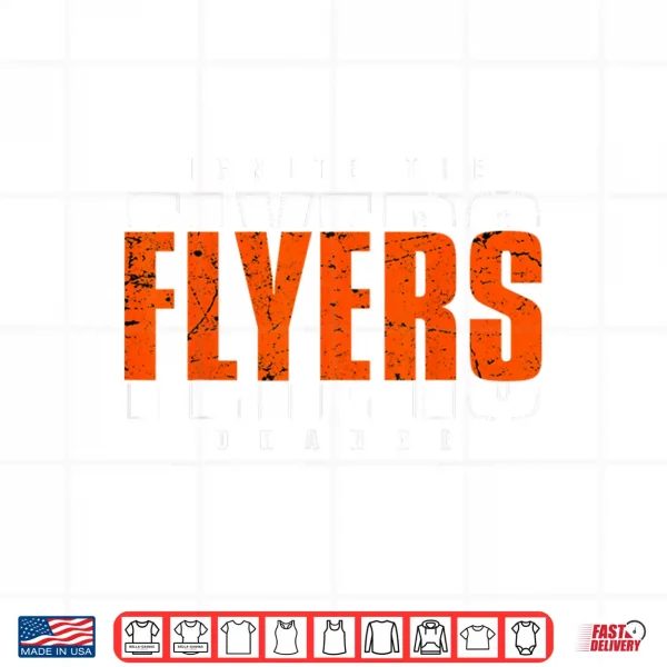 Design Vintage Flyers Ignite The Orange Retro Shirt