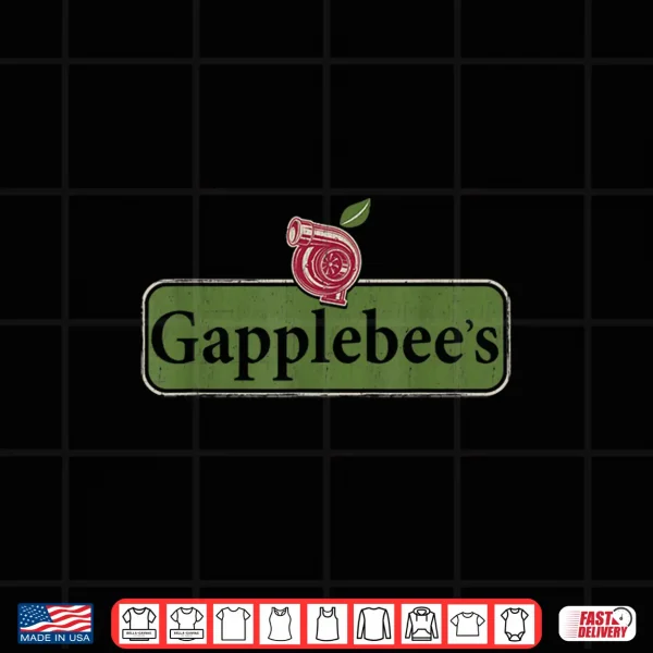 Design Vintage Gapplebees Drag Racing Tee Funny Car Guy Shirt