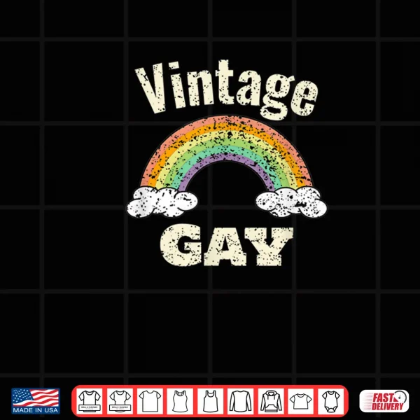 Design Vintage Gay LGBT Retro Gay Pride Month Funny LGBTQ Shirt